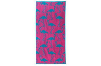 Flamingo Single Beach Towel